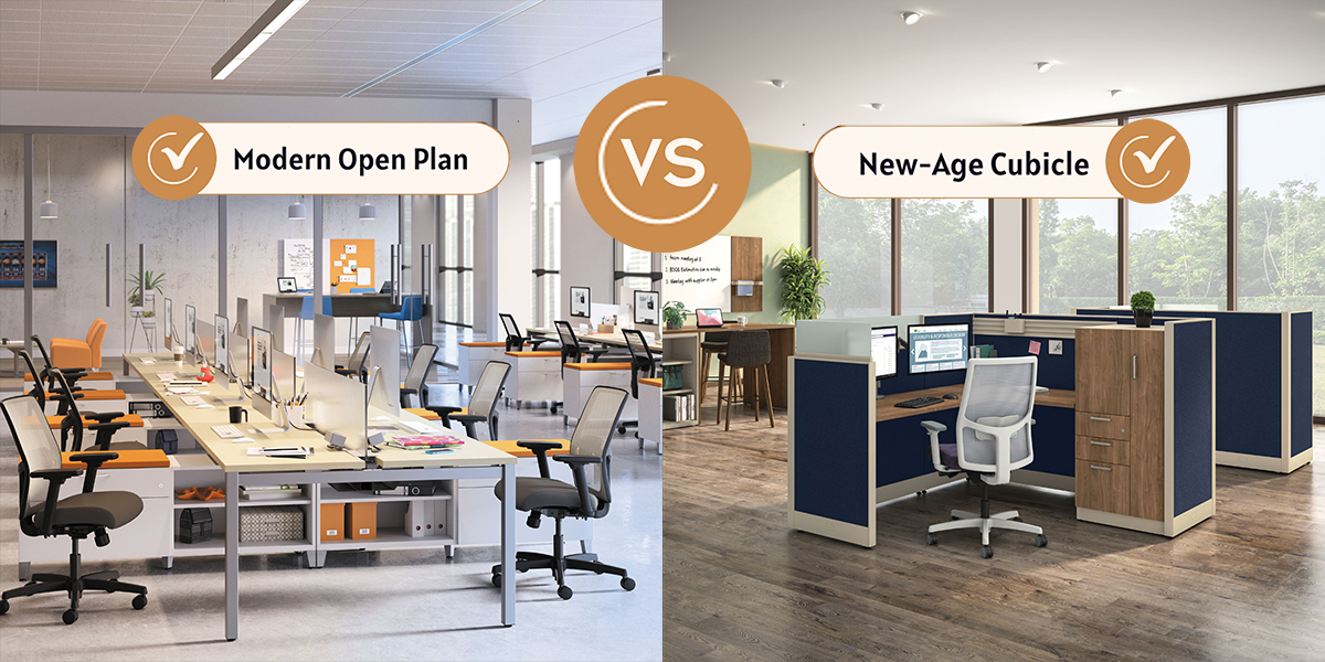 Open Workspaces Vs Cubicles Office Layout Productivity: Open Plan vs. Cubicle - MB Contract ...
